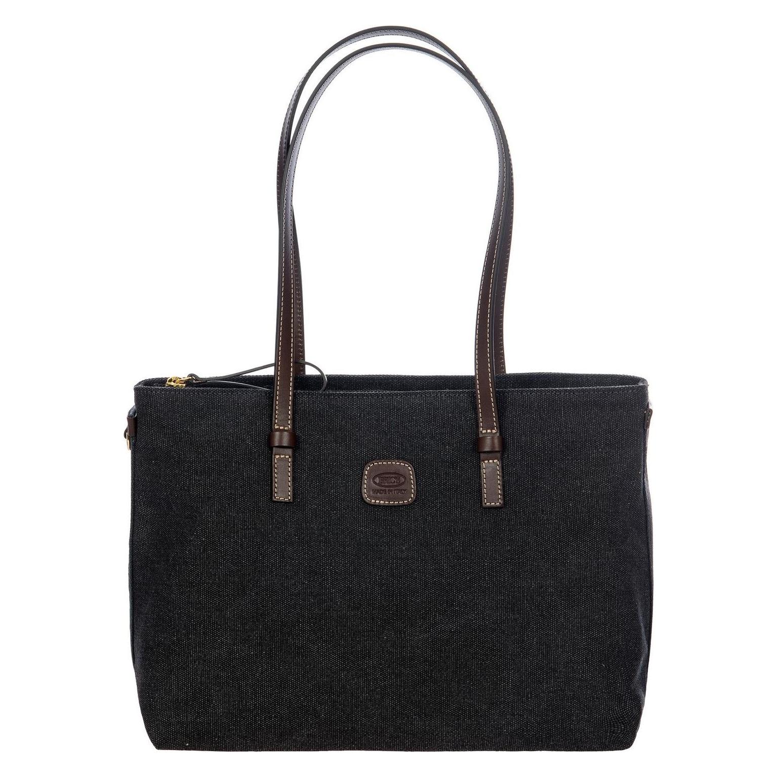 Brics, Damen, Handtasche, Sorrento Shopping Bag Vittoria, Schwarz