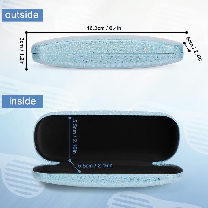 Image du produit Only-Bags.Store 3 pièces Etui à lunettes rigide, étui à lunettes anti-rayures Etui à lunettes portable pour