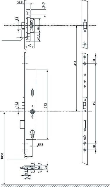 Produktbild effeff Mehrfachverriegelung 319NE OF mechanisch