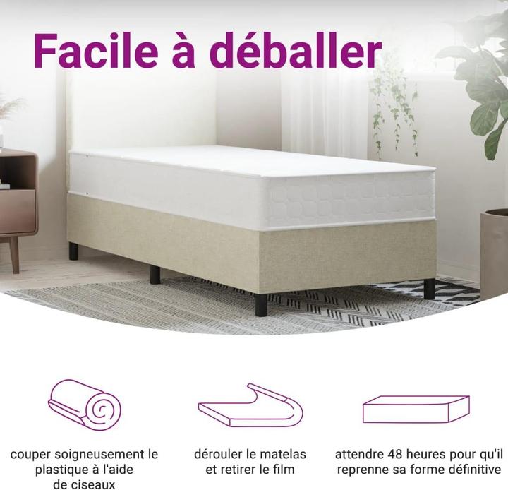 Actual product image vidaXL Taschenfederkern-Matratze (80 x 200 cm)