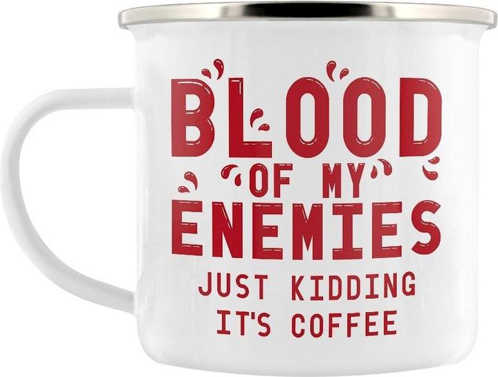 Actual product image Grindstore Enamelled coffee mug The Blood Of My Enemies