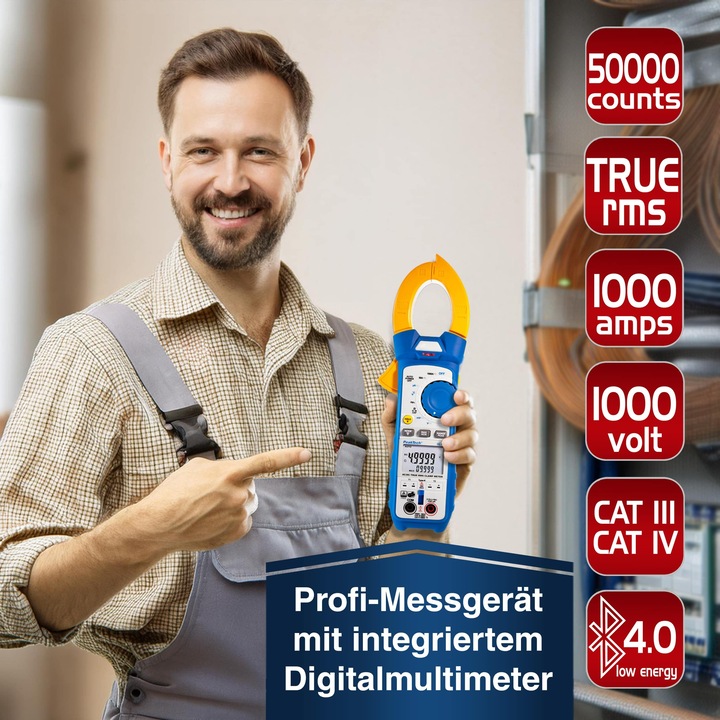 Produktbild Peaktech P 1670 Stromzangenmessgerät (CAT III 600V, CAT II 1000V)