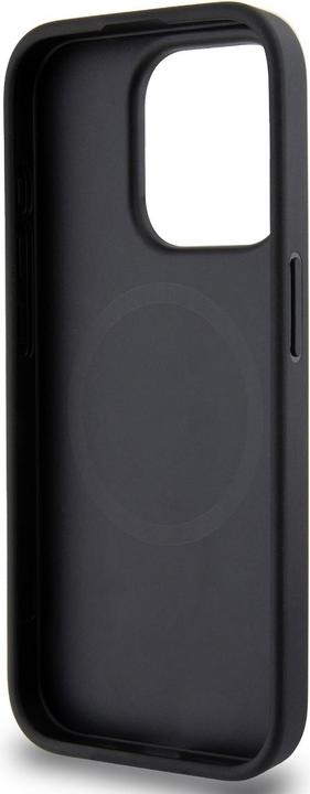 Actual product image DKNY PU Leather Silver Metal Logo Magsafe Case for iPhone 15 Pro Max Grey (Apple iPhone 15 Pro Max)