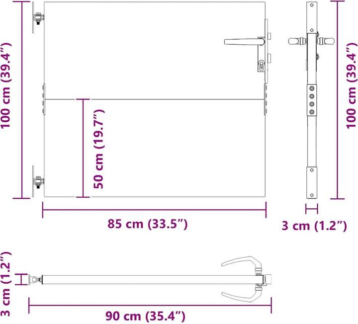 Produktbild vidaXL Gartentor