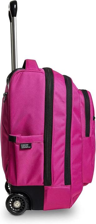 Actual product image Invicta Plain Trolley with Wheels, Shoulder Straps, and Multiple Pockets (42 l)