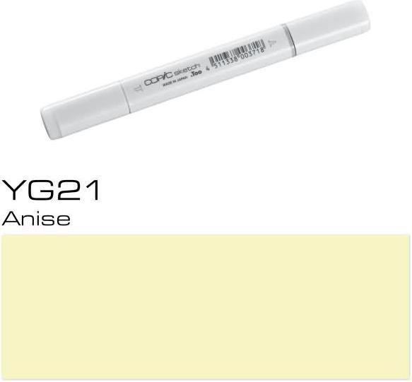 Image du produit Copic Sketch type YG - 21 (YG21 - Anise, 1 x)