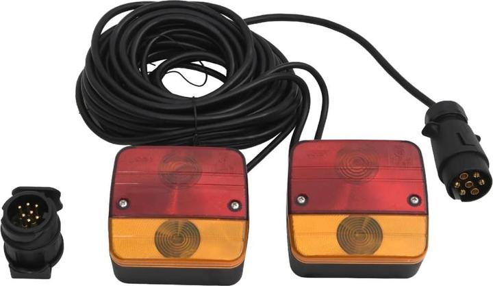 Produktbild VidaXL Anhängerleuchten 2 Stk. Rot 10,5x5x9,5 cm 12V Klassisch