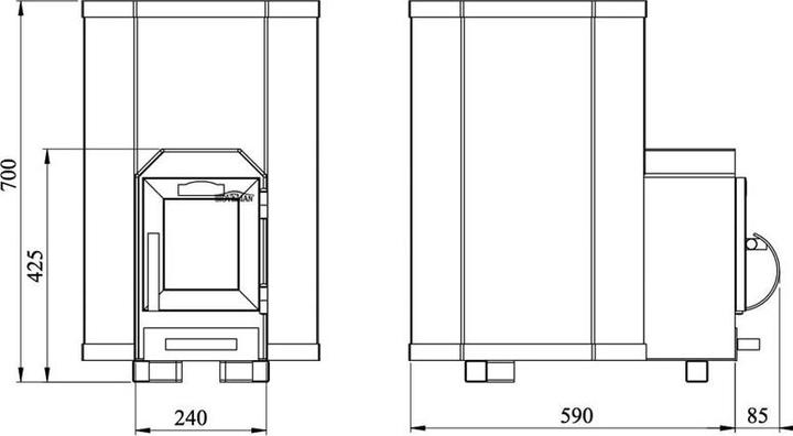 Actual product image Stoveman Heater 13-LS