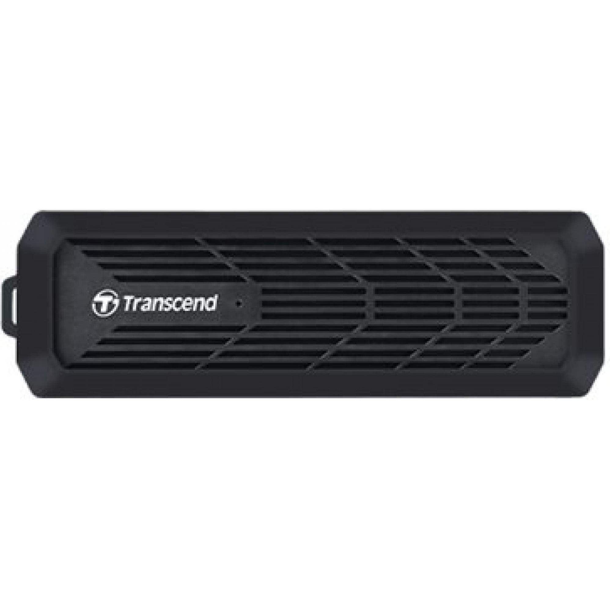 Transcend CM10G (M.2), Festplattengehäuse, Schwarz