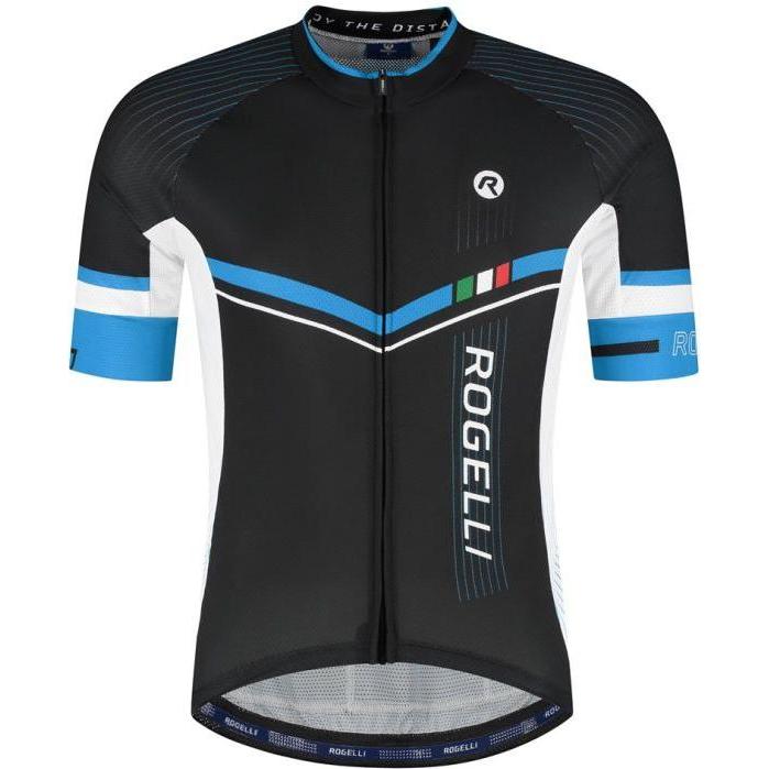 Rogelli, Uomini, Maglia ciclismo, Gara Mostro II T-shirt Black and Blue 5XL (5XL), Blu, Nero, 5XL