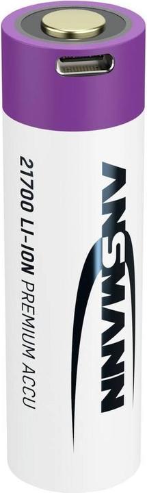 Produktbild Ansmann Li-Ion Akku 21700 5000 mAh mit USB Typ-C Ladebuchse Mignon (AA)-Akku Li- (1 Stk., 21700, 5000 mAh)