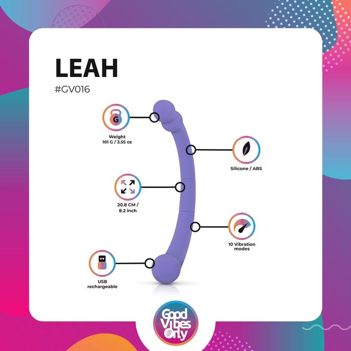 Image du produit Good Vibes Only Doppelter Vibrator Leah Lila