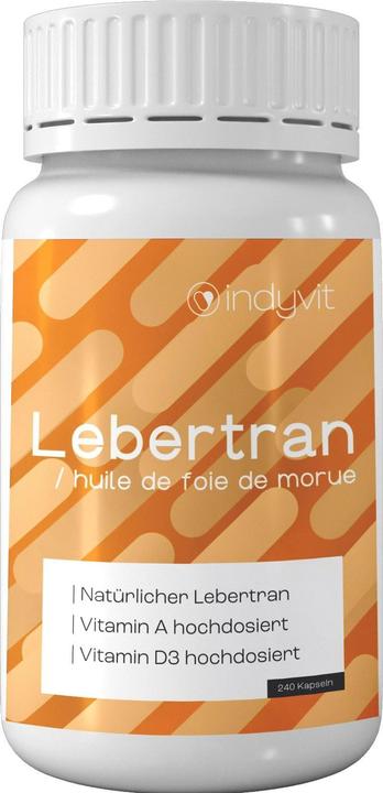 Immagine prodotto indyvit Capsule di olio di fegato di merluzzo (240 Pezzo/i, Pillole)