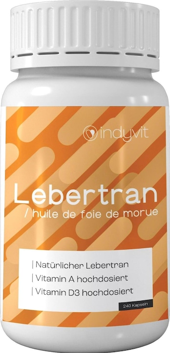 Produktbild indyvit Lebertran-Kapseln (240 Stück, Kapseln)