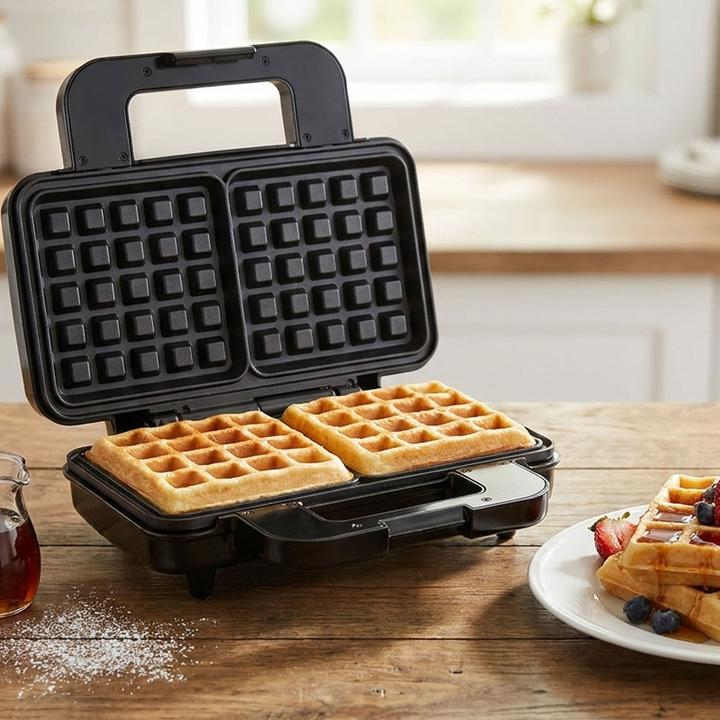 Produktbild Deski Belgisches Waffeleisen 1000 Watt: Perfekt für knusprige Waffeln