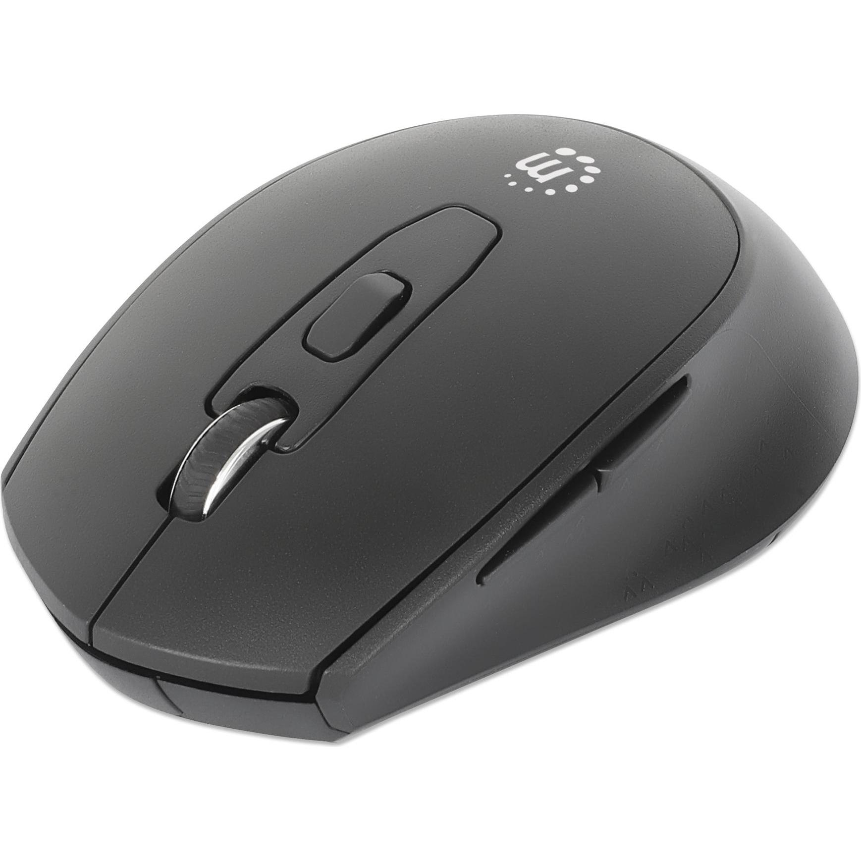 Thumbnail - Manhattan MW6200 Kabellose USB-Maus (Kabellos), Maus, Schwarz