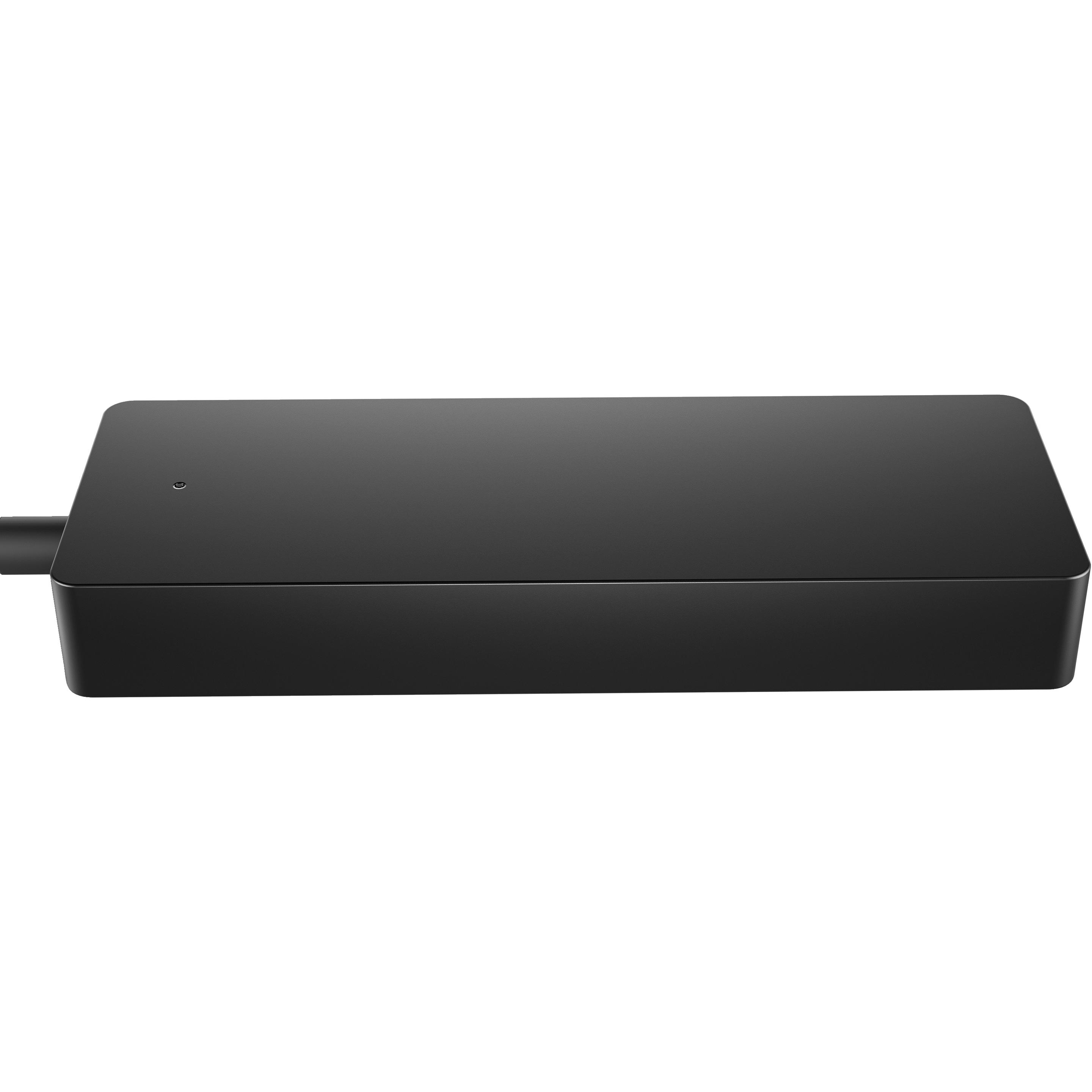HP Multiport (USB-C, 4 Ports), Dockingstation + USB Hub, Schwarz