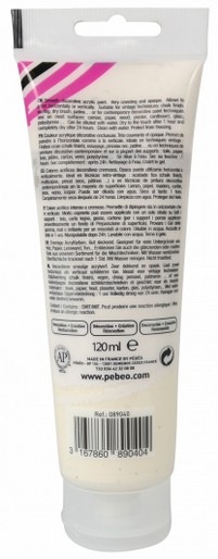 Image du produit Pebeo Decocrème Peinture acrylique mate (Lin, 120 ml)
