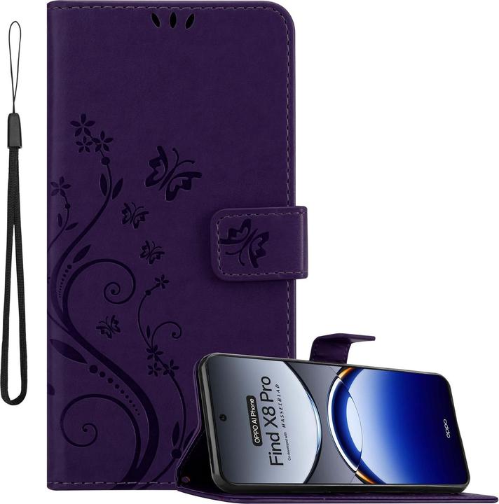 Floral dunkel lila, Lila