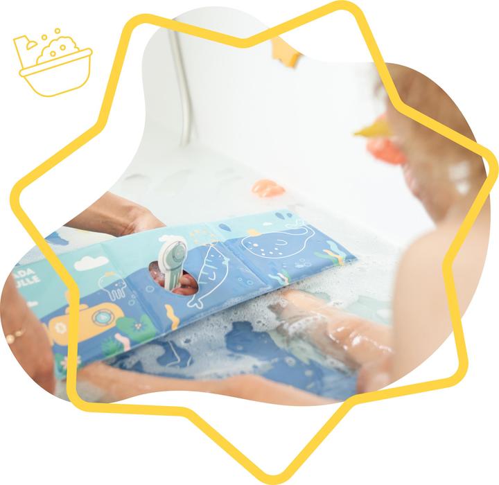 Actual product image Badabulle Badebuch mit Krake-Fingerhut