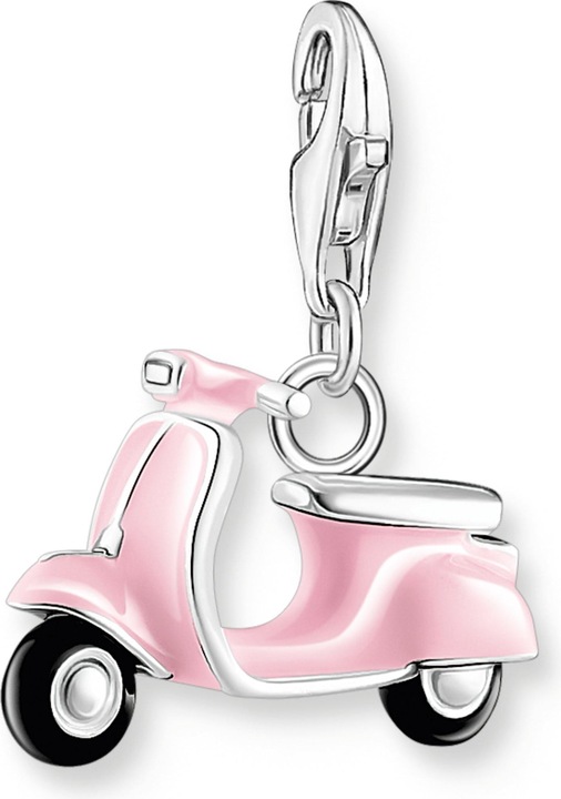 Produktbild Thomas Sabo Charm-Anhänger Pinker Motorroller Silber (925er Silber, Emaille)