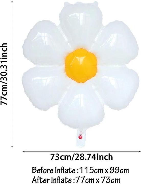 Actual product image JTI Flower-shaped foil balloons - 2 pieces (2 x)