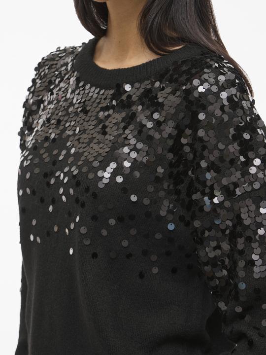 Produktbild Vila VISIQUIN Pailletten Strickpullover (M)