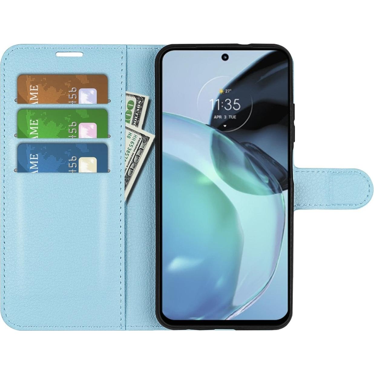 Thumbnail - Screenguard Motorola Moto G72 Leather Guard Lederhülle (Motorola Moto G72), Smartphone Hülle, Blau