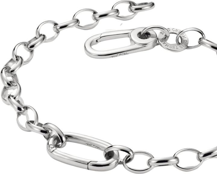 Immagine prodotto Thomas Sabo Charm-Armband mit einem Connect Link Silber (17 cm, Argento)