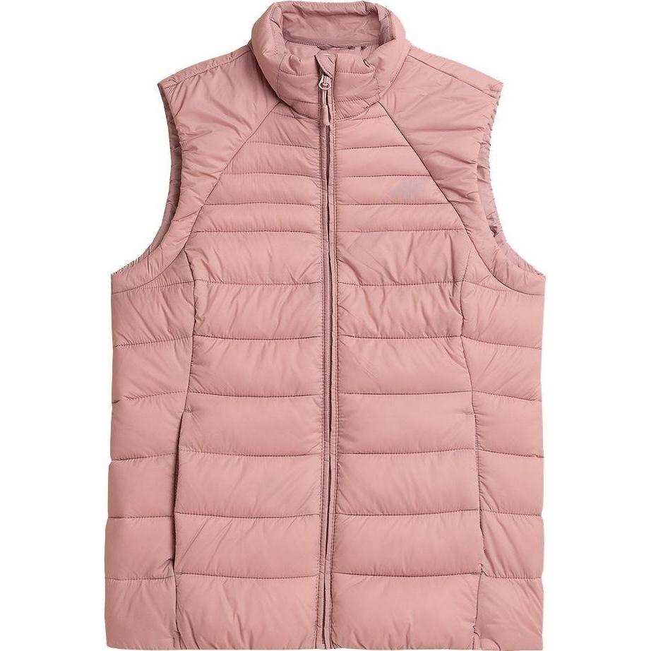 4F, Damen, Weste, Damenweste hellrosa H4Z21 KUDP001 56S (M), Rosa, (M)