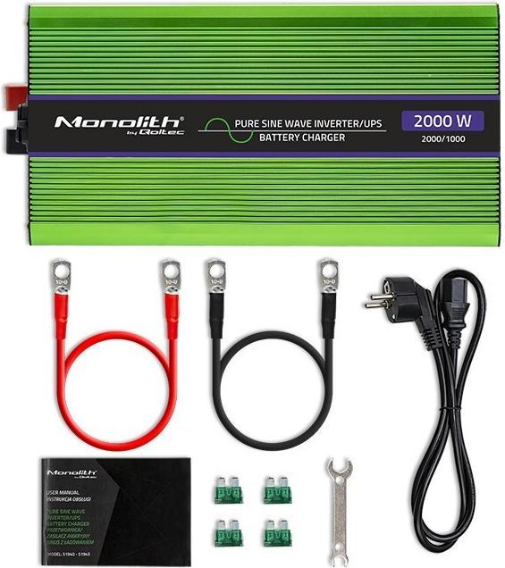 Actual product image Qoltec Pure Sine Wave Inverter Monolith