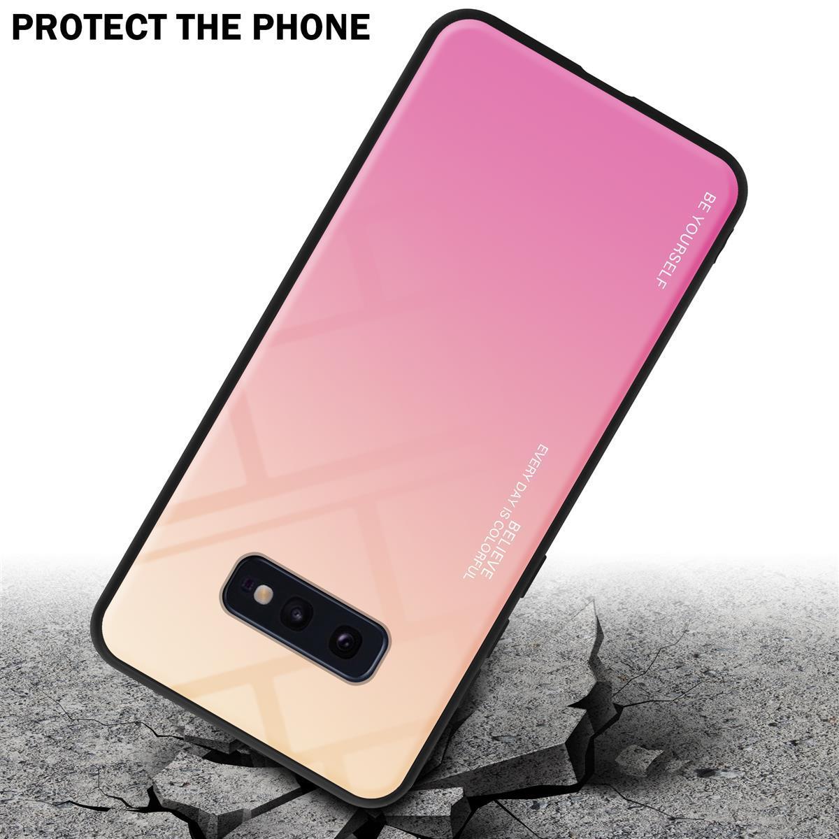 Thumbnail - Cadorabo TPU 2 Farben Glas Cover (Samsung Galaxy S10e), Smartphone Hülle, Schwarz