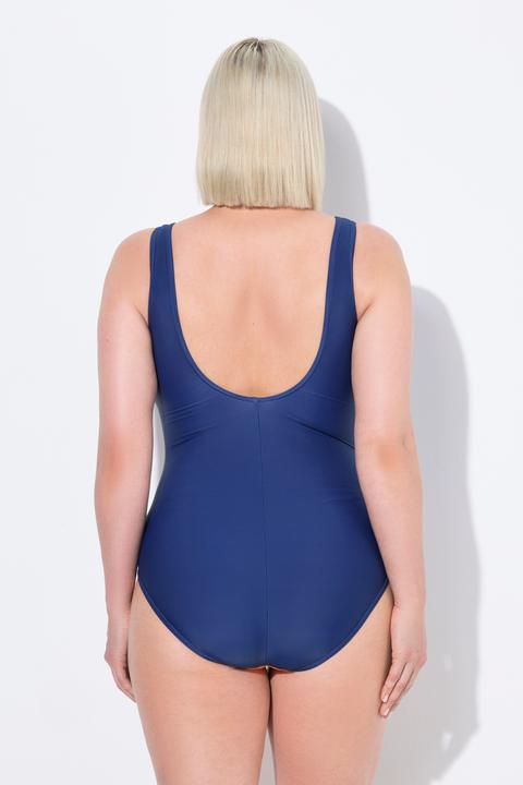 Produktbild Ulla Popken Badeanzug, Colorblocking, ohne Softcups, Rundhals (62)