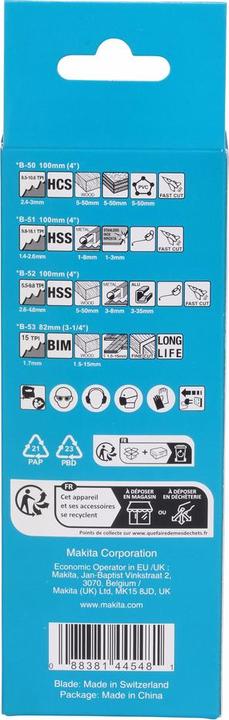 Produktbild Makita Stichsägeblatt Sortiment B 10 teilig