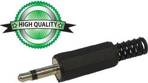 Immagine prodotto Velleman Connettore Jack Maschio 3.5Mm Mono in plastica nera