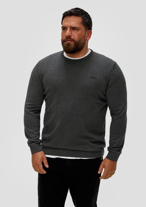 Immagine prodotto S.Oliver Strickpullover Strickpullover mit Logo-Stickerei (XXL)