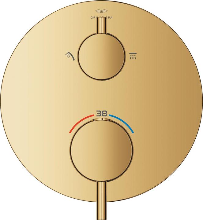 Produktbild Grohe Thermostat-Brausebatterie ATRIO FMS z 35604 2-W-Umst. cool sunrise