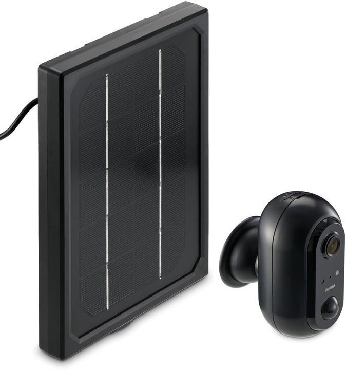 Actual product image Hama Surveillance camera, WLAN camera outdoor, rechargeable battery, solar, recording, 1080p (1920 x 1080 Pixels)