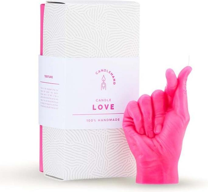 Immagine prodotto Candle Hand Amore rosa