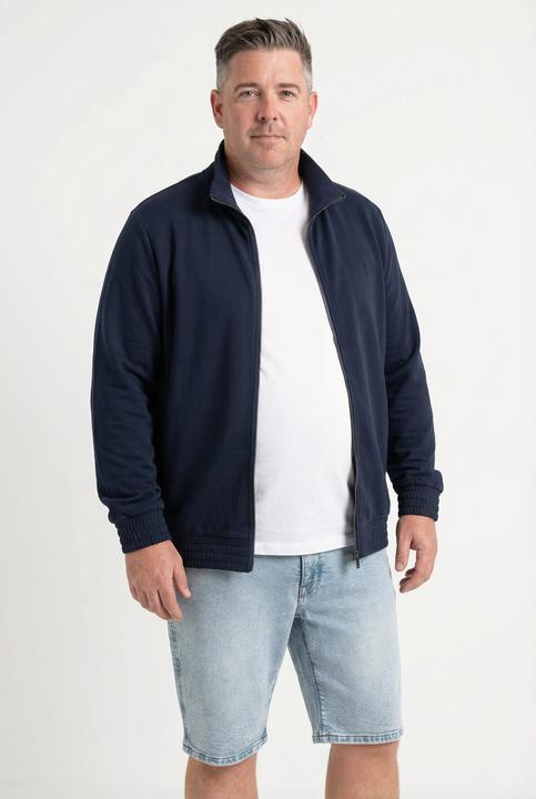 Produktbild Men+ Sweatjacke, Stehkragen, Zipper, 2 Taschen (L)