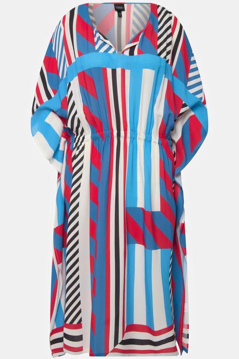 Produktbild Ulla Popken Midikleid, grafisch, Oversized, Rundhals, Halbarm (54)