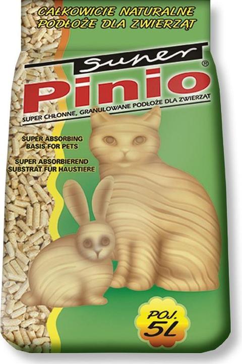 Produktbild Certech Katzenstreu Super Pinio Natural 5 l - Katzenstreu aus Holz (Nicht klumpend, Nicht staubend, Schnell absorbierend)