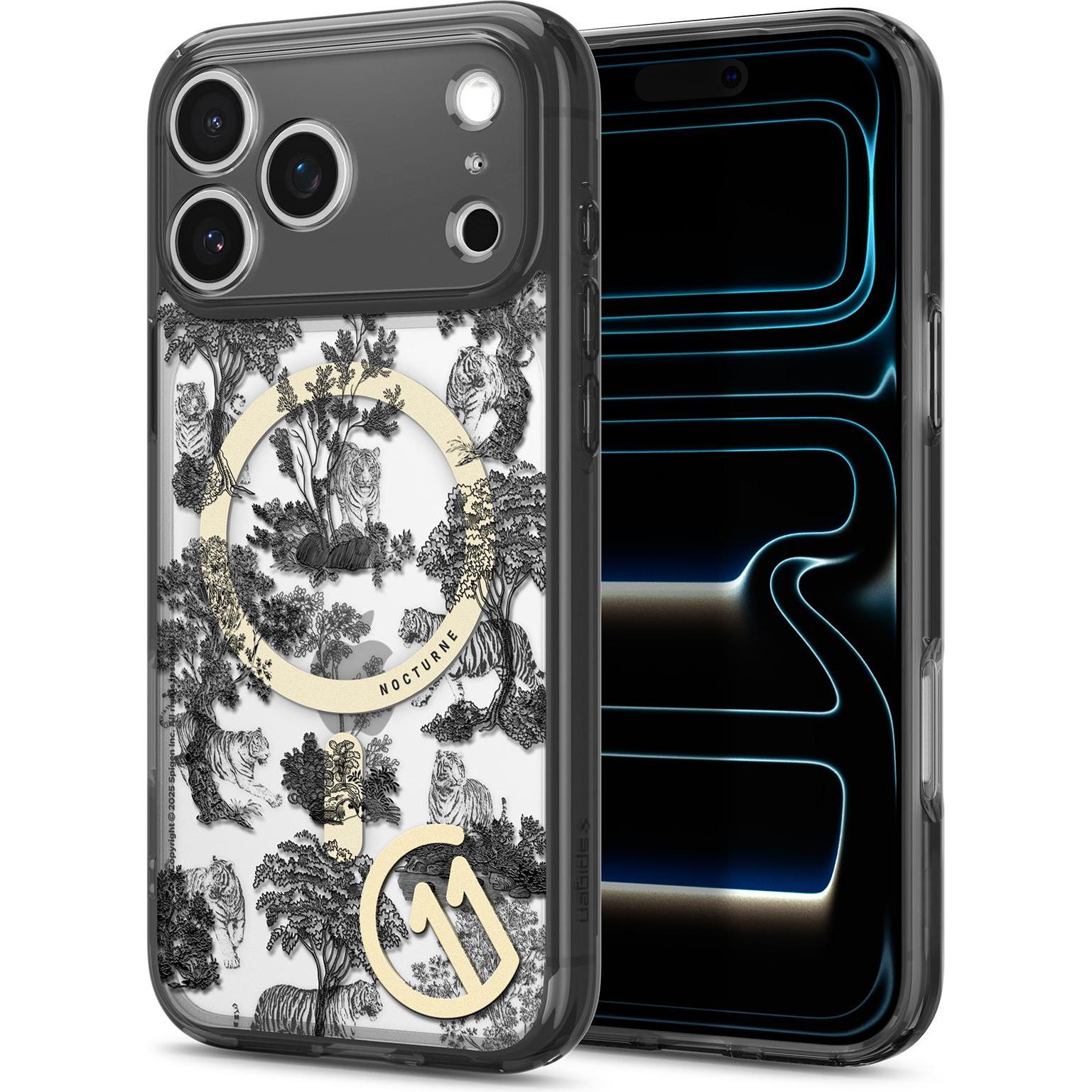 Spigen Case c11 Ultra Hybrid Magsafe for iPhone 17 Pro nocturne (Apple iPhone 17 Pro), Cover smartphone, Grigio