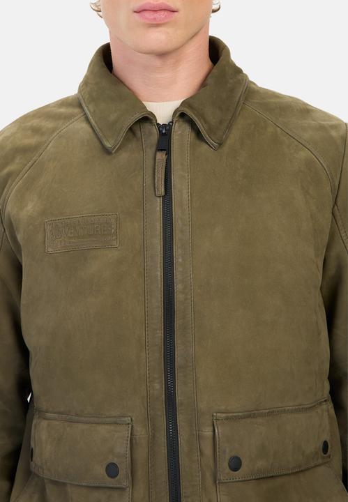 Immagine prodotto Camel Active Leder Blouson mit Hemdkragen (50)