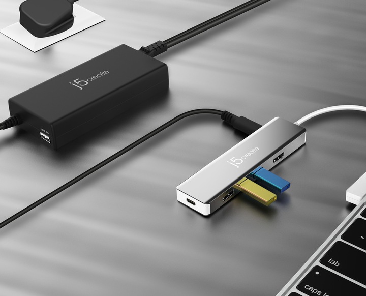 Immagine prodotto j5Create JUP2290C Super Chargeur USB-C® 100W - EU, Noir, comprend un câble de 1,2 m, Universel, Inté (100 W)