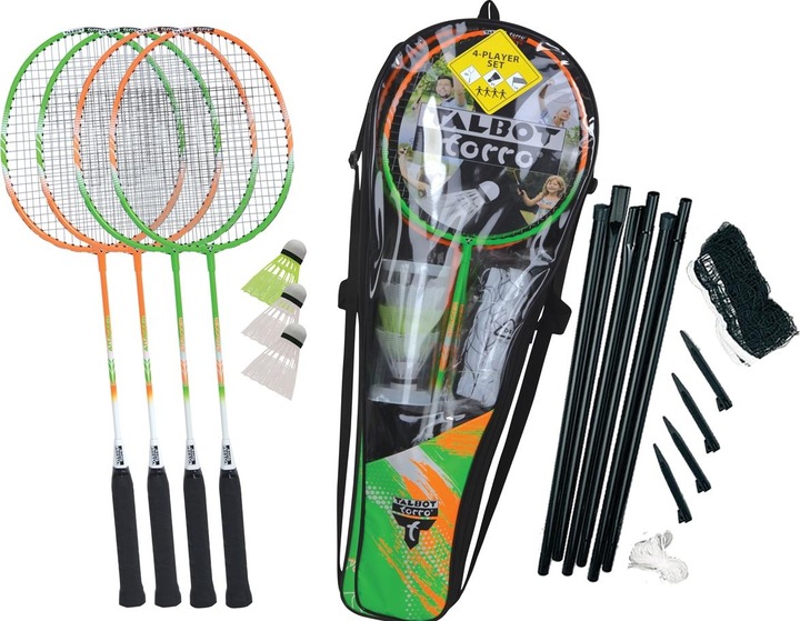 Produktbild Talbot Torro Badminton Set 4 Attacker Plus