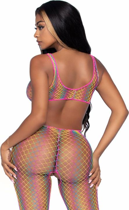 Produktbild Leg Avenue Rainbow Net Bodystocking Einheitsgr?Sse (One Size)