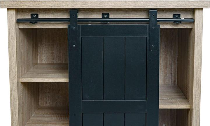 Produktbild Mendler Kommode HWC-K75, Holz-Optik Industrial Metall 84x80x40cm, naturfarben (84 x 80 x 40 cm)