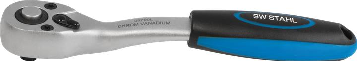Produktbild SW-Stahl 05790SB Umschaltknarre 1/4 Zoll I feinverzahnt mit 72 Zähnen I Drehgriffantrieb I Chrom-Van (1/4")