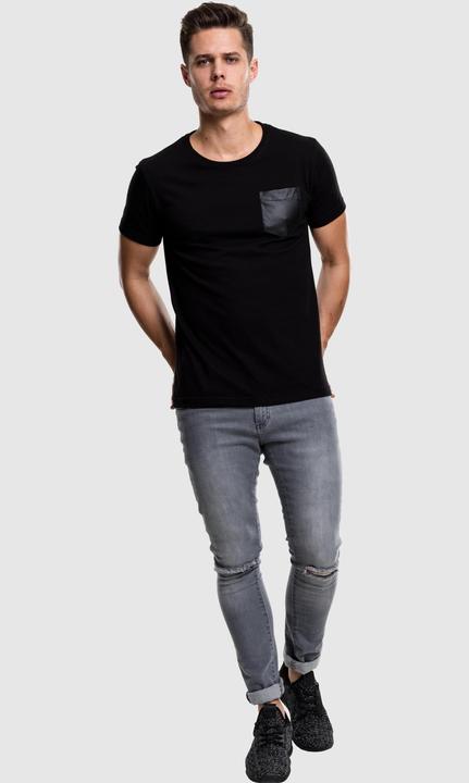 Produktbild Urban Classics Synthetic Leather Pocket Tee (S)